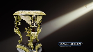 میز عسلی برنزی پارس لوستر فراهانی