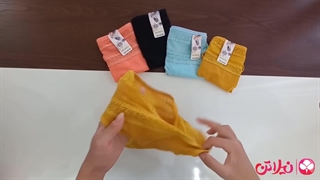 شورت زنانه نخی بالا تور