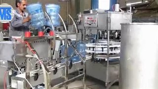 twenty liter mineral water washing and filling machine with 3 nozzles