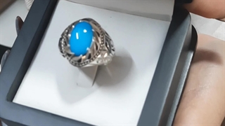 سفارش انگشتر فیروزه نیشابوری ناب بدون احیا