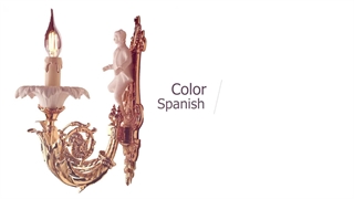 دیوارکوب برنزی پارس لوستر فراهانی 2 شاخه