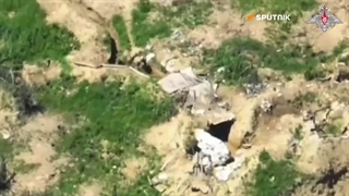 حمله به سنگر اوکراینی با کواد کوپتر انتحاری