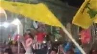 شادی مردم در مزار شهید سلیمانی بعد از عملیات موفق حماس