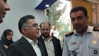 بازدید مدیر عامل محترم آتش نشانی تهران از غرفه شرکت راهدار صنعت کیهان