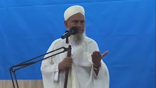 موضع گیری قاطع شیخ عبدالرحیم خطیبی امام جمعه اهل سنت قشم در مورد فلسطین