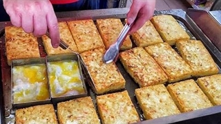 پنکیک سبزیجات و تخم مرغ شطرنجی تایوانی ـ موج کره ای