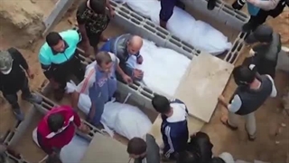 14020725: نمایی خیره کننده از گورهای دسته جمعی آماده شده