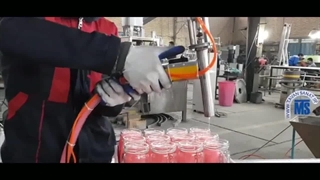 دستگاه پرکن پیستونی با نازل دستی مخصوص مایعات غلیظ توان صنعت / 09152000050