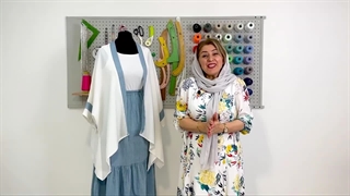 دوخت دامن چیندار _ دامن چند طبقه _ دوخت دامن کمر کش