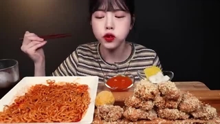 Chicken & Buldak Mukbang Asmr