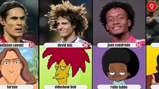 60 فوتبالیست که شبیه شخصیت های کارتونی هستند!