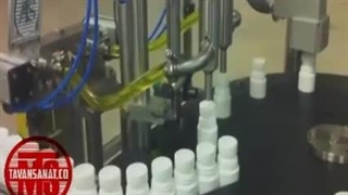 دستگاه پرکن ظروف 40 سی سی پلی اتیلن توان صنعت / 09152000050