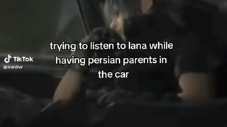 POV:سعی میکنی آهنگ لانا گوش بدی ولی یک خانواده ی فارسی داخل ماشین داری