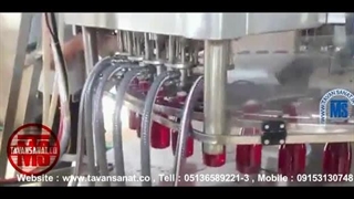 دستگاه پرکن و دربندی مخصوص تخم شربتی و مایعات پالپ دار توان صنعت / 09152000050