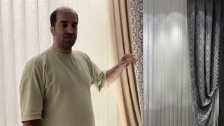 دکور پرده وسط حاشیه