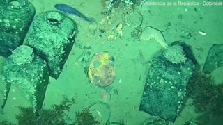 کشتی سن خوزه که با گنج ۲۰ میلیارد دلاری غرق شده بود بیرون کشیده می‌شود