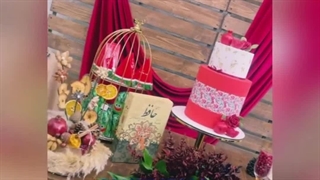 دیزاین دکور گل آرایی شب چله ( شب یلدایی )