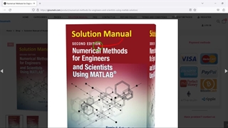 Solution Manual of Numerical Methods for Engineers and Scientists Using MATLAB + Book