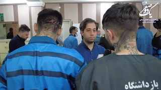 گفت و گو با سارقان حرفه ای موبایل در پایتخت با خالکوبی و جای چاقو و قمه روی صورت در پلیس آگاهی تهران