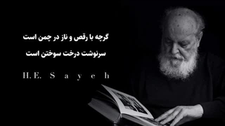 خوانش شعر «سرگذشت درخت» از هوشنگ ابتهاج