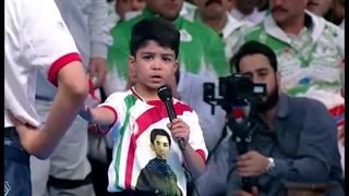 اجرای حرکات نمایشی ورزش باستانی در محضر رهبر معظم انقلاب ۱۴۰۲/۹/۱