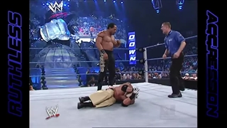 کشتی کج تیمی دو به دو بین Edge & Rey Mysterio vs D-van & Ron Simmons در Smack Down 2002
