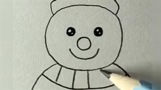 آموزش نقاشی با مداد رنگی برای کودکان ۹ ساله نقاشی آدم برفی