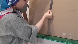 آموزش گچبری مدرن با عاطفه جولانی/ کشیدن دایره ی ساده با خط کش