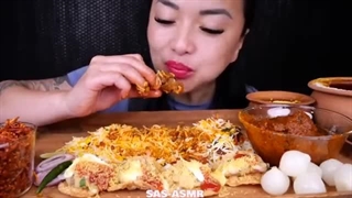 ASMR BEST INDIAN FOOD *SO GOOD (EATING SOUNDS) LIGHT WHISPERS | SAS-ASMR