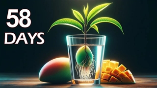 تایم لپس رشد درخت انبه از دانه