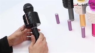 آموزش تعویض باتری میکروفن اسپیکر WS-858