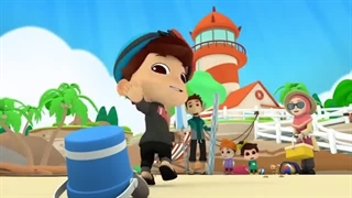 انیمیشن آموزش انگلیسی برای کودکان بصورت شعر عمر و هانا این قسمت Lets go and Help