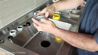 آموزش نصب سیفون زیر سینک ظرفشویی و روشویی