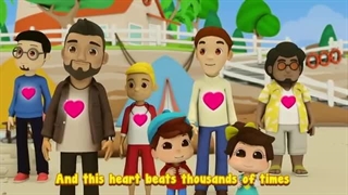 انیمیشن آموزش انگلیسی برای کودکان بصورت شعر عمر و هانا این قسمت Siedd Alhamdulillah