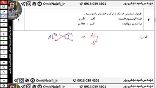 سوالات امتحان شیمی دهم تجربی و ریاضی نوبت اول ( دیماه ) مهندس امید نجفی پور