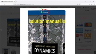 Engineering mechanics dynamics Andrew Pytel 3rd SI & 4th solutions manual pdf