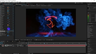 آموزش لوگوموشن آتش برای افترافکت + دانلود
