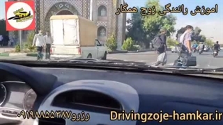 لایو آموزش رانندگی در شوش ،باخودرو هنرجو ساینا