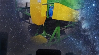 دستگاهی برای پر کردن بسترهای کشت در گلخانه