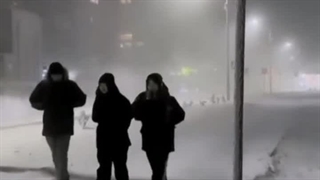 ♦️دمای هوا در منفی ۴۸ درجه این شکلیه/ روسیه