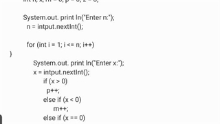 کد نویسی محاسبه تعداد اعداد مثبت و منفی و صفر بین n عدد در جاوا