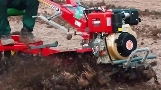 کارکرد تیلر کولتیواتور 10 اسب مزرعه به همراه دیسک