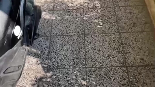 ایده محوطه سازی با استفاده از واش بتن آنتیک سالار