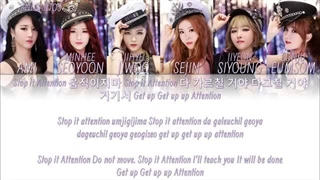 لیریک آهنگ attention از گروه Wanna.B