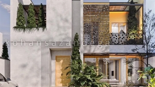 طراحی ویلا ایرانی دوبلکس در بوشهر