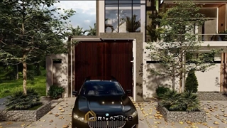 طراحی ویلا دوبلکس مدرن لوکس سازه