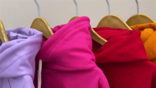 هودی کراپ شلوار بگ کرک دار