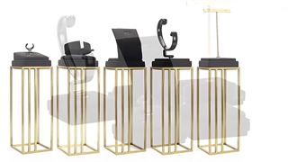 فیلم مانکن پایه فلزی طلافروشی