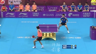 مسابقه تنیس روی میز فان ژن‌ دونگ و جو ساه هیوک