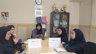 مناظره اجتماعی پایه هفتم مدرسه حاج محسن حدیدی